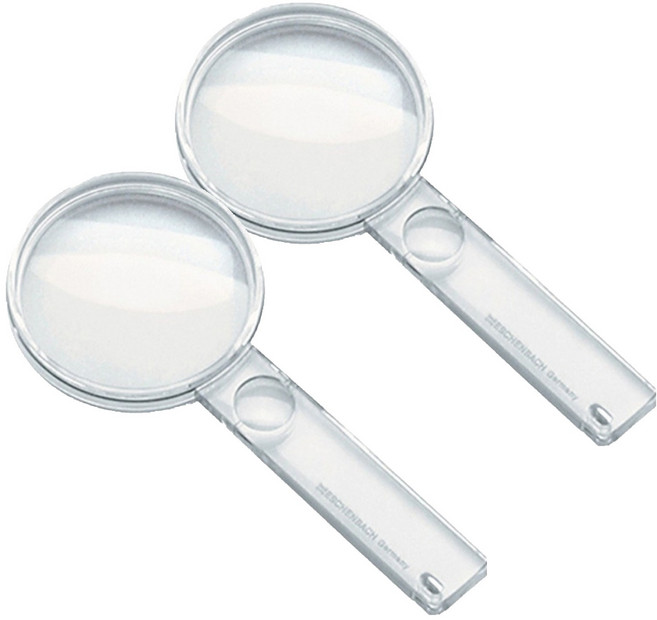 에센바흐 원형투명테손잡이 돋보기 3배율, 2개, 2612407