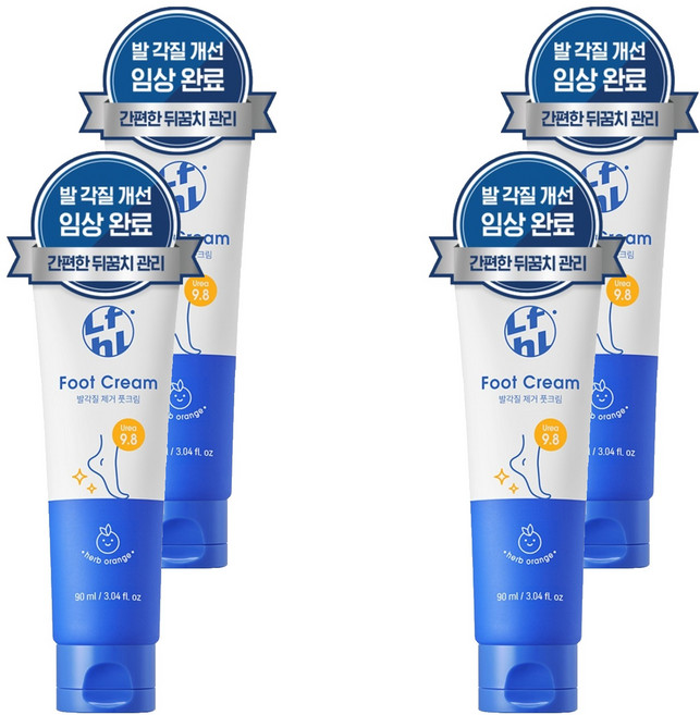 라이프홀릭 발각질 제거 크림, 1개입, 4개, 90ml