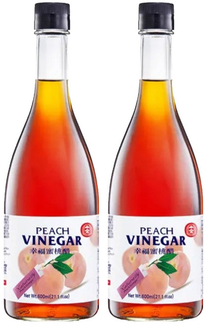 十全幸福 蜜桃醋 600ml, 2瓶