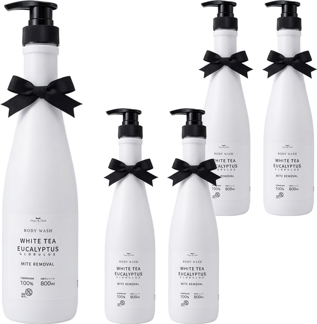 QUNDO 康朵 白茶尤加利香水沐浴乳, 800ml, 5瓶