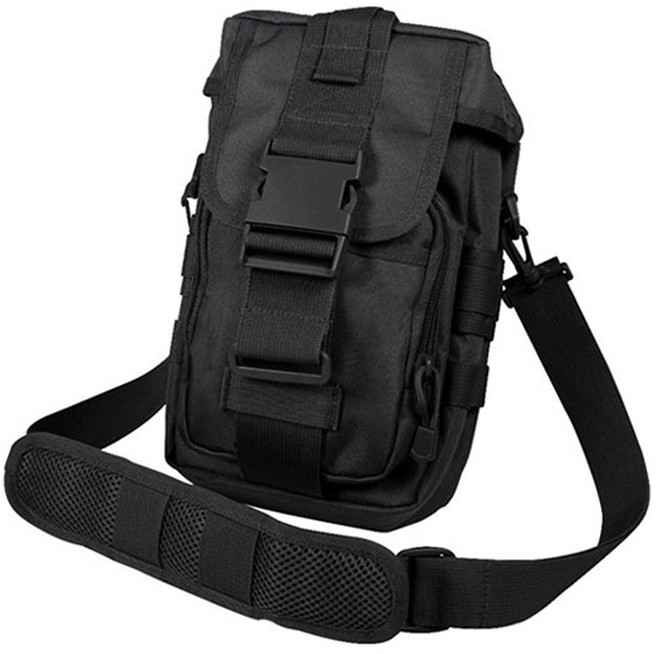rothco Fleshy Pack MOLLE 戰術單肩包, 黑色
