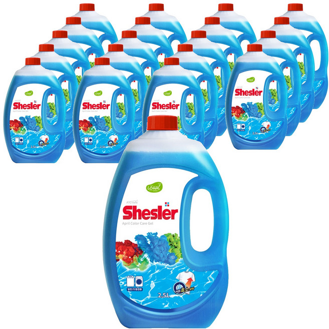 쉬슬러 액체세제 에이프릴 본품, 2.5L, 20개