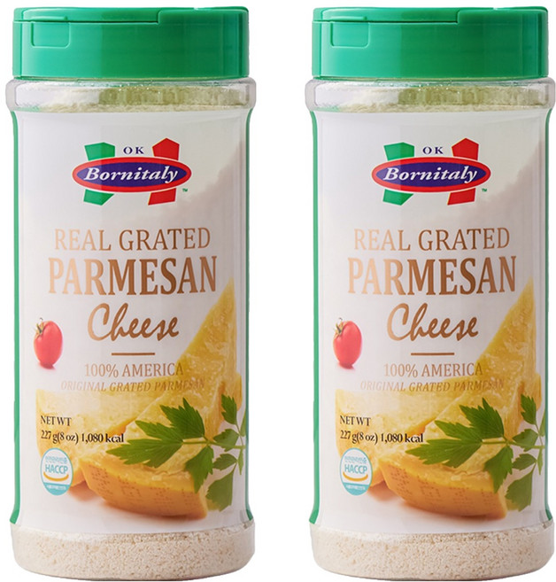 리얼 그레이티드 파마산치즈, 227g, 2개