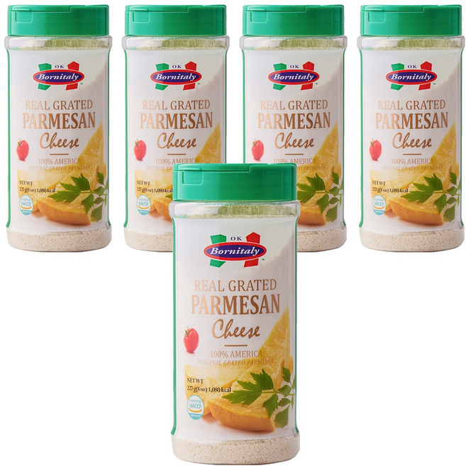 리얼 그레이티드 파마산치즈, 227g, 5개
