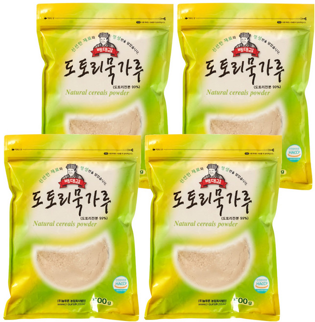 배대감 도토리묵 가루, 500g, 4개