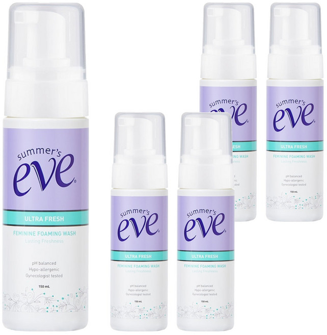써머스이브 울트라 프레쉬 페미닌 포밍 워시, 150ml, 5개