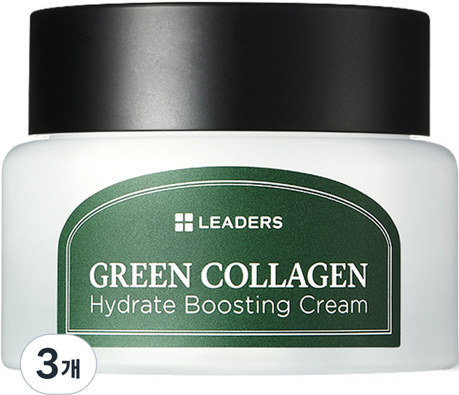 리더스 그린 콜라겐 하이드레이트 부스팅 크림, 3개, 50ml