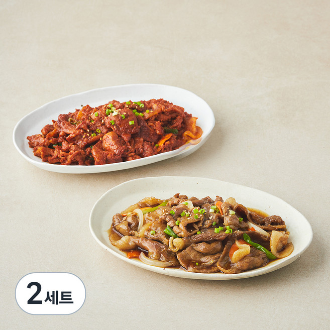 꿀맛나는세상 한돈 간장 불고기 700g + 고추장 제육볶음 700g 세트, 2세트