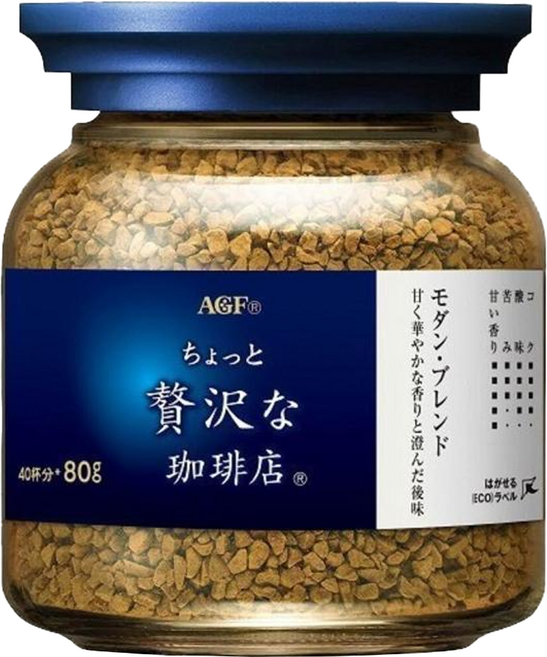 AGF 微奢華咖啡店 華麗柔順咖啡, 80g, 1入, 1罐