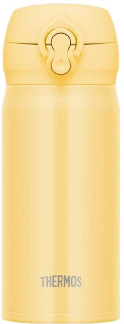 THERMOS 膳魔師 真空斷熱保溫瓶 JNL-356 黃色 350ml, 1個