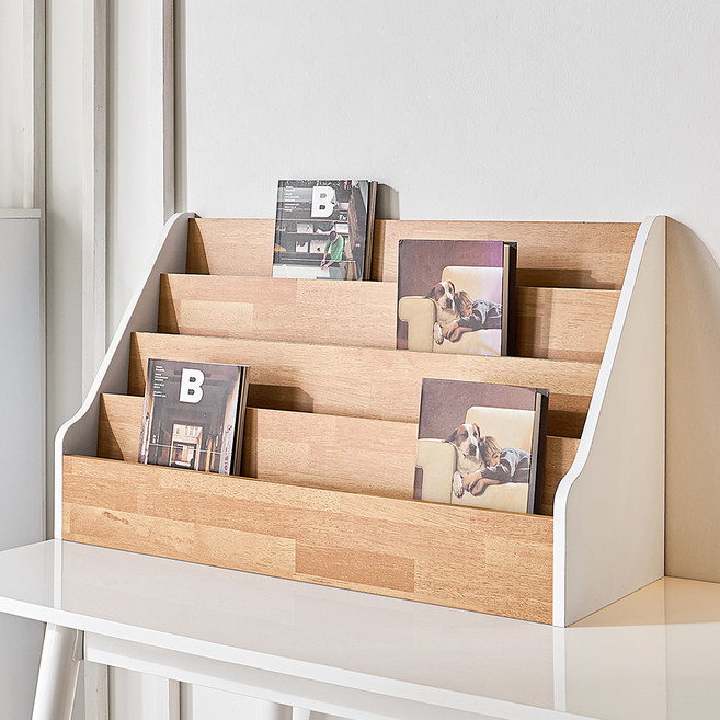 양지가구 잡지꽂이 책장, 멀바우, 4단