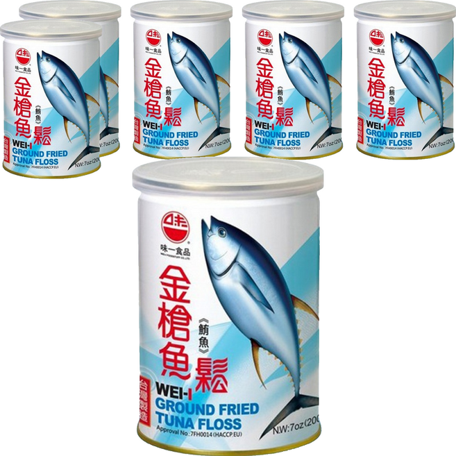 味一食品 金槍魚鬆 鮪魚鬆, 200g, 6罐