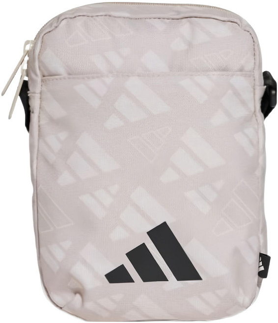 adidas 愛迪達 側背包/斜背包/小包/運動小包 LIN ORG MONO JG5871, 米色 + 灰色, 1個