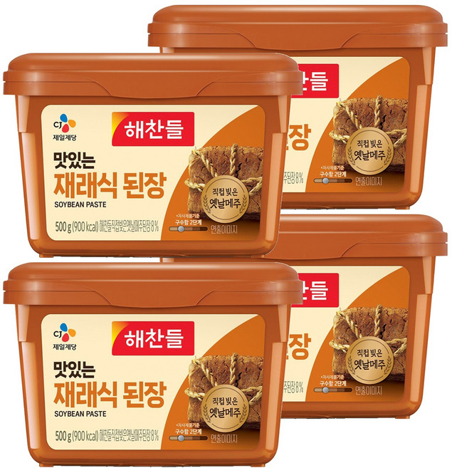 CJ Haechandle 好餐得 傳統大醬, 500g, 4個