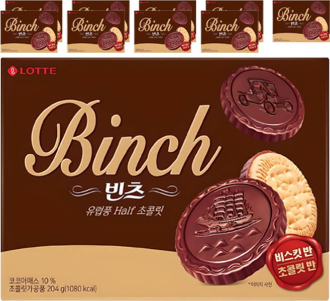 롯데제과 빈츠, 204g, 10개