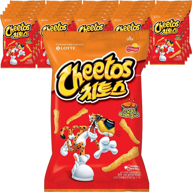 롯데제과 치토스 바베큐맛, 164g, 25개