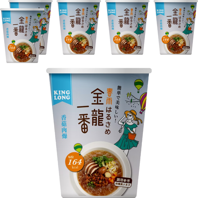 金龍一番 冬粉 香菇肉燥 41g, 6入