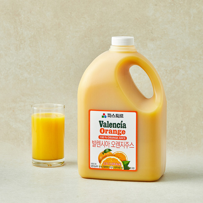 파스퇴르 냉장 발렌시아 오렌지, 1개, 2.3L