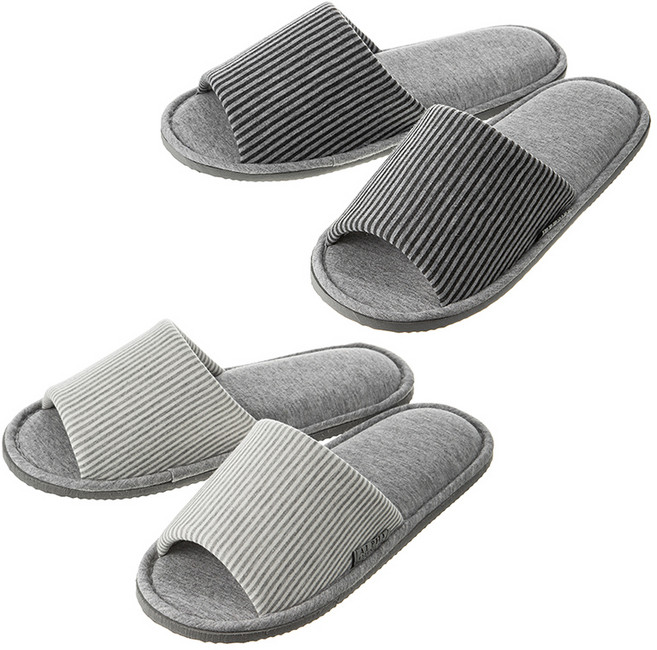 베이스알파에센셜 소프트 쿠션 거실화 2p 세트, 그레이, 챠콜, 1세트