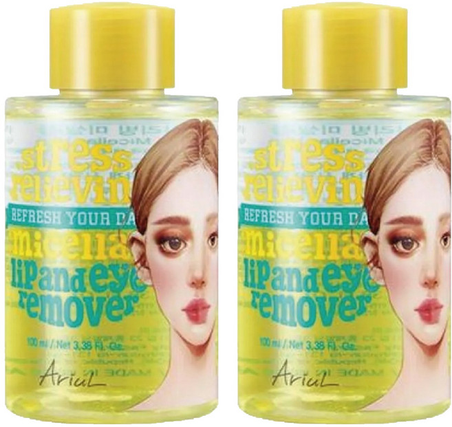 AriuL 艾藜兒 官方直營 淨膚保濕眼唇卸妝油, 2個, 100ml