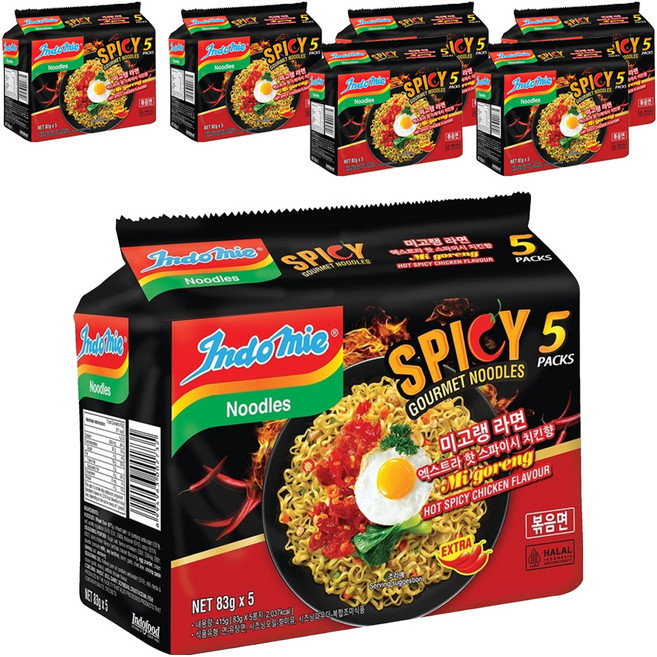 인도미 미고랭 라면 엑스트라 핫 스파이시 치킨향 83g, 35개