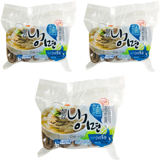 칠갑농산 냉면, 1kg, 3개