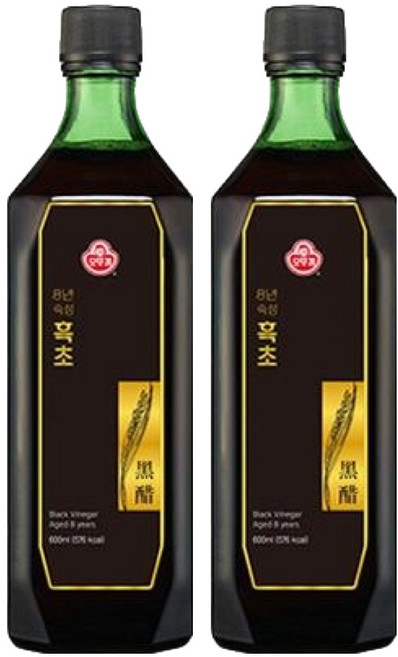 오뚜기 8년 숙성흑초, 600ml, 2개