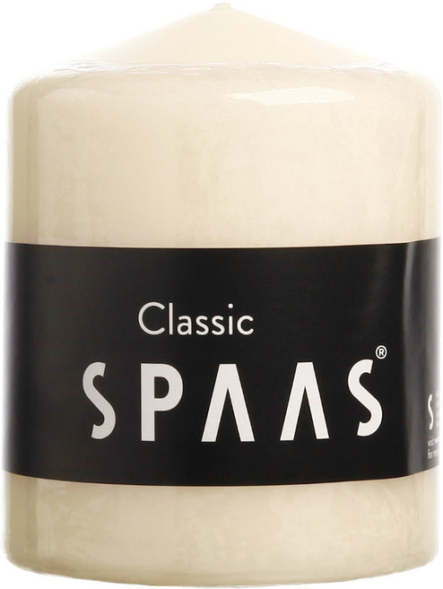 스파스 실린더 무향 원기둥 양초 8 x 10 cm, 미색, 350g, 1개