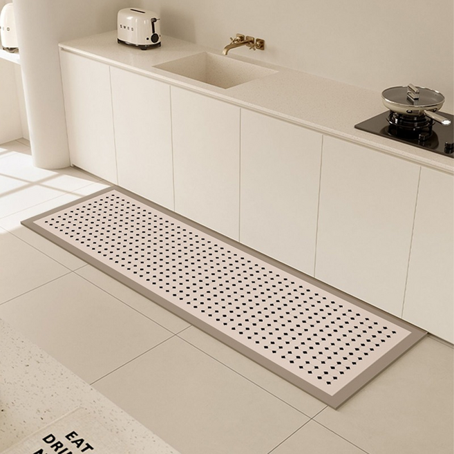 硅藻泥軟墊, 日式繁花 灰色 + 白色