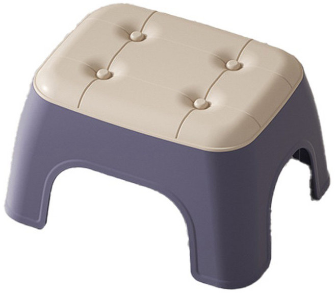 한봄누리 화장실 욕실 발받침 낮은 의자, 퍼플