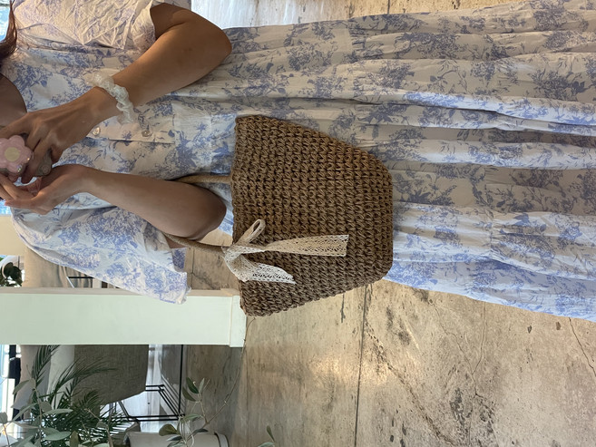 지비비 라탄 왕골 여름가방