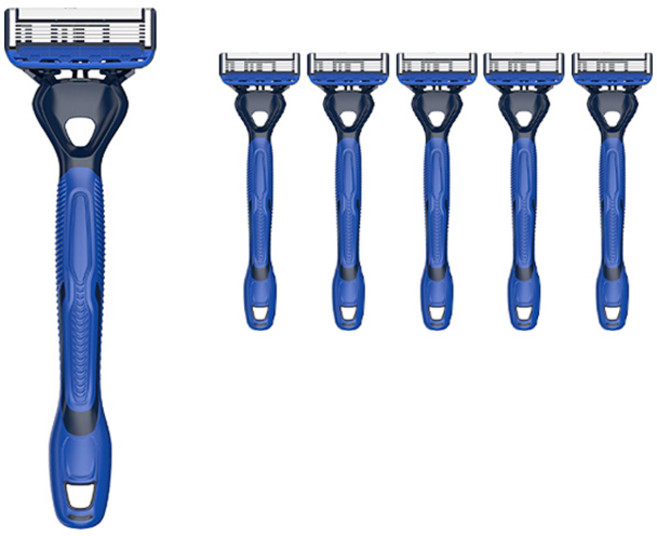 도루코 페이스 파이브 스타일 일회용면도기, 1개입, 6개