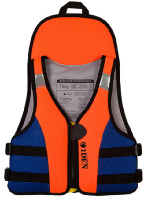 아이든 아동용 물놀이 수영조끼, 오렌지, 1개