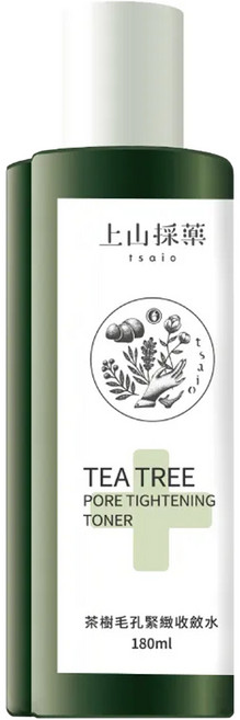 tsaio 上山採藥 茶樹毛孔緊緻收斂水, 180ml, 1瓶