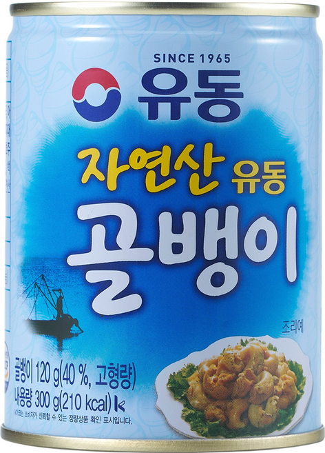 유동 자연산 골뱅이 통조림, 300g, 1개