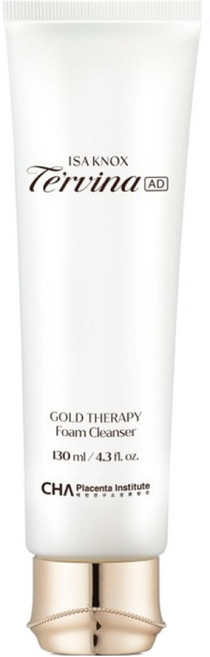 ISA KNOX 伊莎諾絲 Tervina AD Gold Therapy泡沫潔面乳, 130ml, 1個