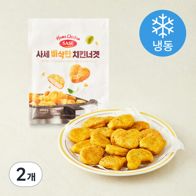 사세 바삭한 치킨너겟 (냉동), 450g, 2개