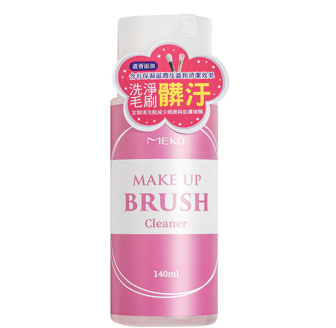 MEKO 刷具 粉撲清潔液, 140ml, 1瓶