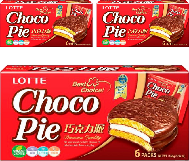 LOTTE 樂天 巧克力派 6顆