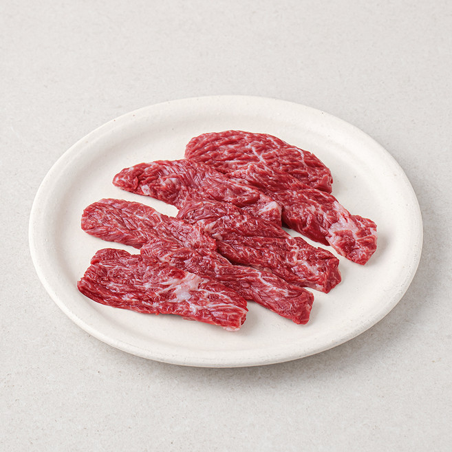 참연한우 어린암소 치마살 1등급 구이용 (냉장), 200g, 1개