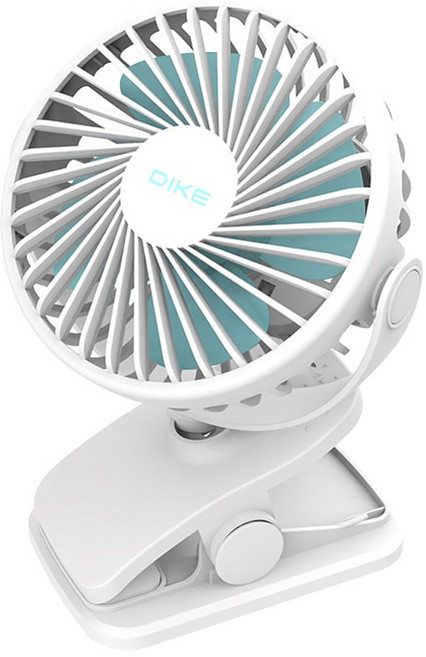 DIKE 雙用夾式風扇 4H長效送風 USB供電 高轉數靜音馬達 BSMI認證, DUF201, 白色
