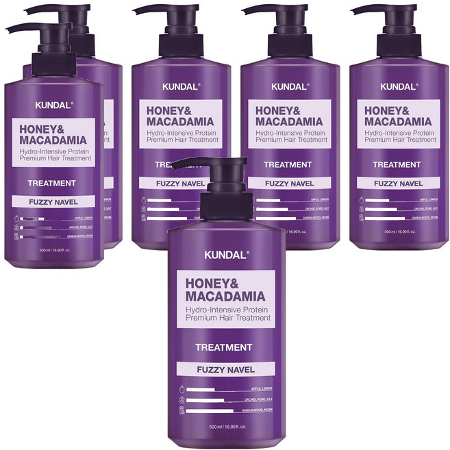 쿤달 트리트먼트 퍼지네이블향, 500ml, 6개