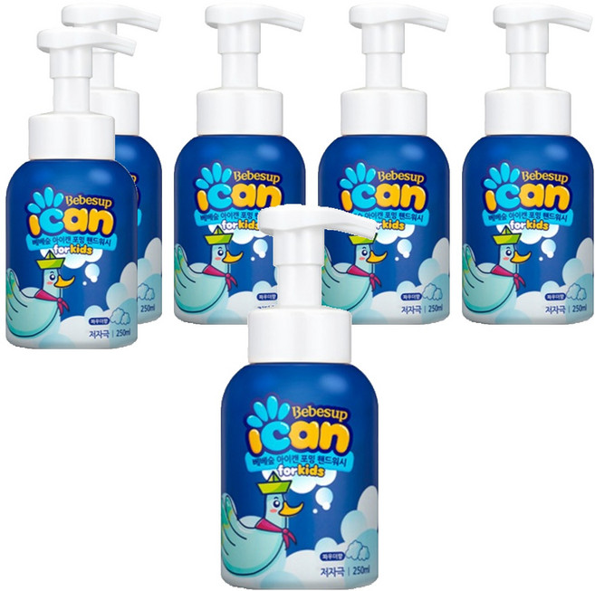아이캔 포밍 핸드워시 순 파우더향, 250ml, 6개