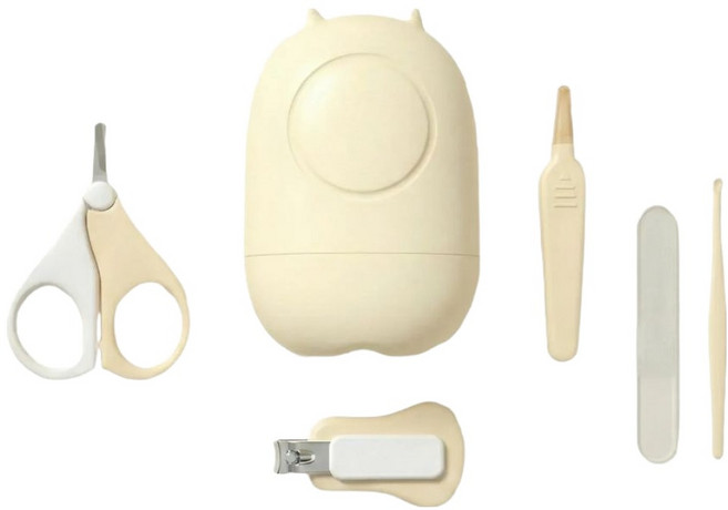 아마쿠루 부드러운 손톱 깎이 6종 세트, 1세트, 노랑