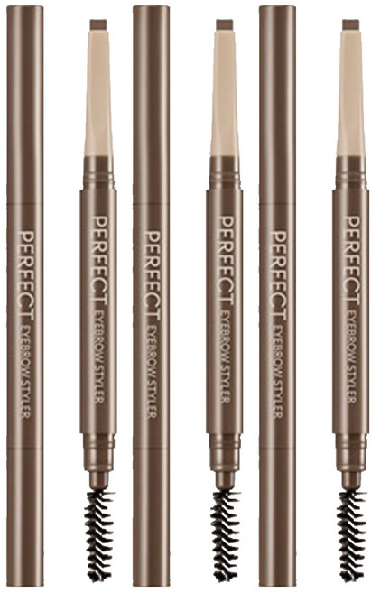 미샤 퍼펙트 스타일러 아이브로우 오토펜슬 0.15g, 브라운, 3개