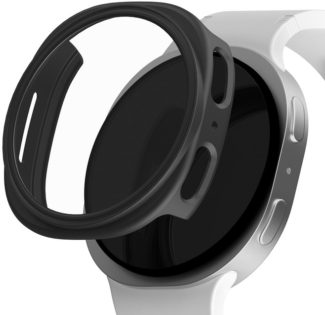 신지모루 9H 풀커버 일체형 SF코팅 스마트워치 케이스, 블랙, 1개