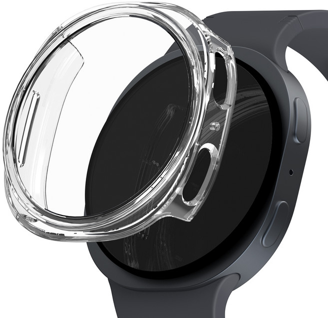 신지모루 풀커버 일체형 SF코팅 강화유리 액정보호 케이스, 크리스탈 클리어, 1개