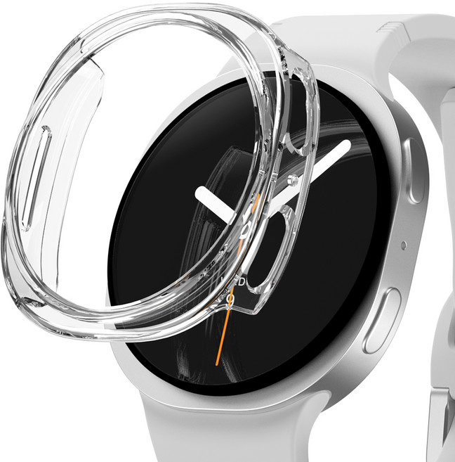 신지모루 풀커버 일체형 하드커버 스마트워치 케이스, 크리스탈 클리어, 1개