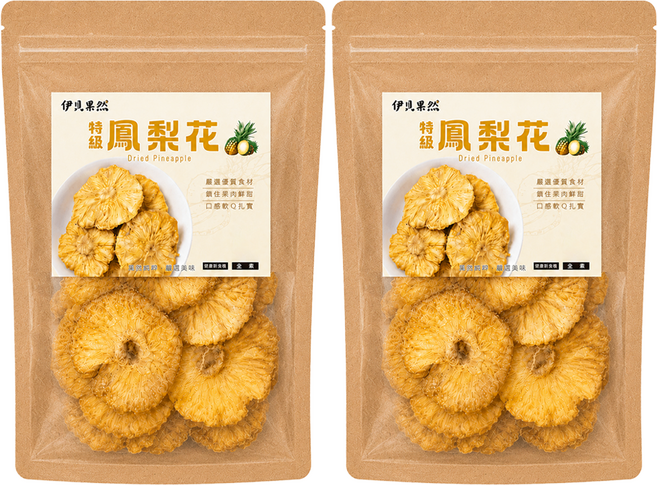 EBE PURE 伊貝果然 特級鳳梨花, 2個, 180g