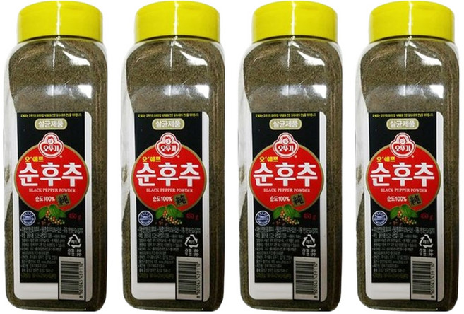 오뚜기 오쉐프 순후추, 450g, 4개